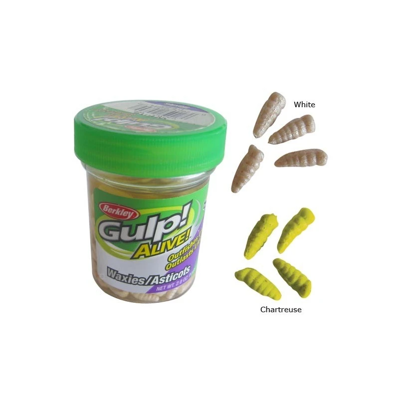 APPAT BERKLEY GULP ALIVE WAVIES - 1CM - PAR 190 3 APPAT BERKLEY GULP ALIVE WAVIES - 1CM - PAR 190