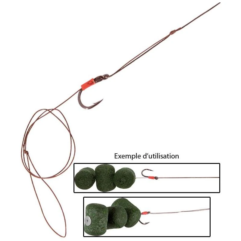 BAS DE LIGNE SILURE UNICAT ADJUSTABLE PELLET RIG 3 BAS DE LIGNE SILURE UNICAT ADJUSTABLE PELLET RIG