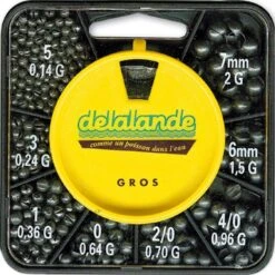 BOITE DE PLOMBS DELALANDE BOITE 8 CASES GROS