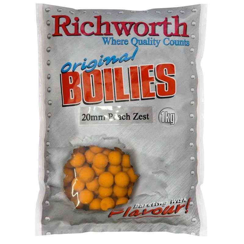 BOUILLETTE RICHWORTH ORIGINAL BOILIES RANGE - PEACH 3 BOUILLETTE RICHWORTH ORIGINAL BOILIES RANGE - PEACH