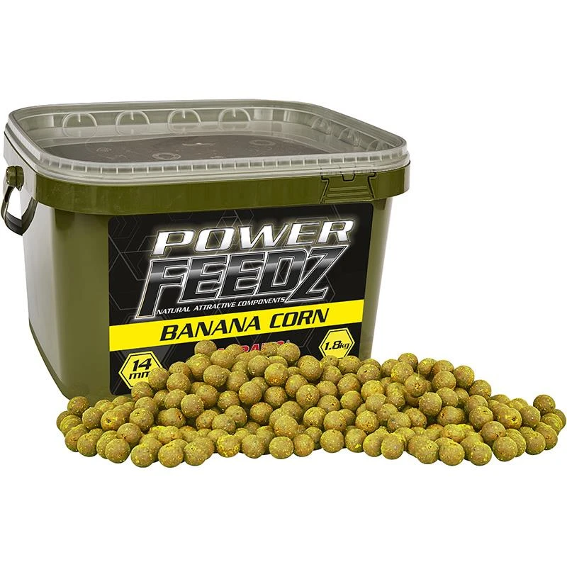 BOUILLETTE STARBAITS POWER FEEDZ BANANA CORN 3 BOUILLETTE STARBAITS POWER FEEDZ BANANA CORN