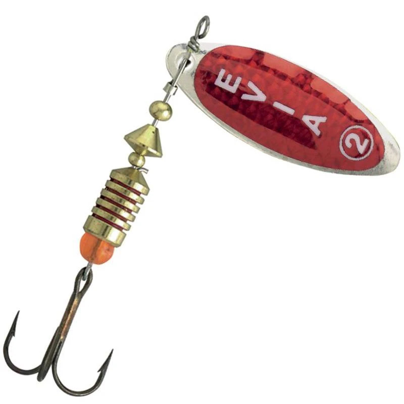 CUILLER TOURNANTE EVIA SUNSHINE MOD 13B - ARGENT/ROUGE 3 CUILLER TOURNANTE EVIA SUNSHINE MOD 13B - ARGENT/ROUGE