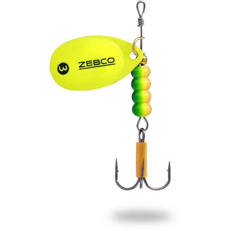 CUILLER TOURNANTE ZEBCO TROPHY Z-BLADE YELLOW 3 CUILLER TOURNANTE ZEBCO TROPHY Z-BLADE YELLOW