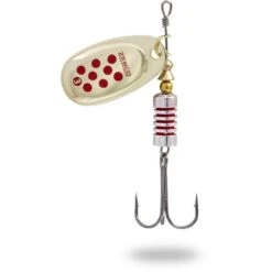 CUILLER TOURNANTE ZEBCO TROPHY Z-SWIRL GOLD / RED DOT