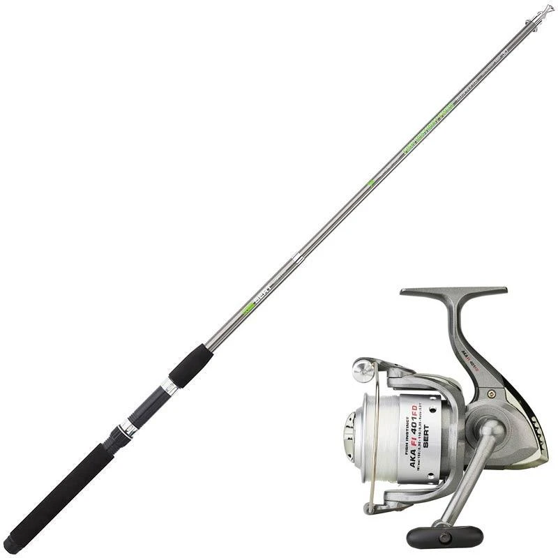 ENSEMBLE LANCER TÉLESCOPIQUE SERT FISH INSTINCT FW20 TELESPIN + AKA FI 401 FD 3 ENSEMBLE LANCER TÉLESCOPIQUE SERT FISH INSTINCT FW20 TELESPIN + AKA FI 401 FD