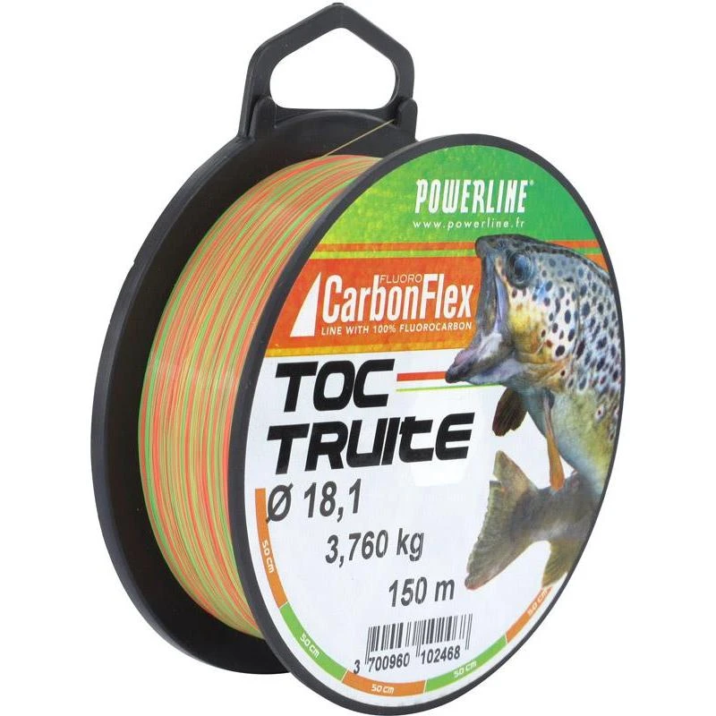 FLUOROCARBONE POWERLINE CARBONFLEX TOC TRUITE BICOLORE - 150M 3 FLUOROCARBONE POWERLINE CARBONFLEX TOC TRUITE BICOLORE - 150M
