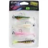 KIT LEURRES SOUPLES FOX RAGE MINI FRY LOADED UV MIXED COLOUR PACK