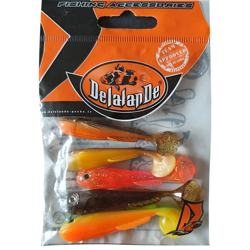 LEURRE SOUPLE DELALANDE CHABOT - 7CM - PAR 5 3 LEURRE SOUPLE DELALANDE CHABOT - 7CM - PAR 5