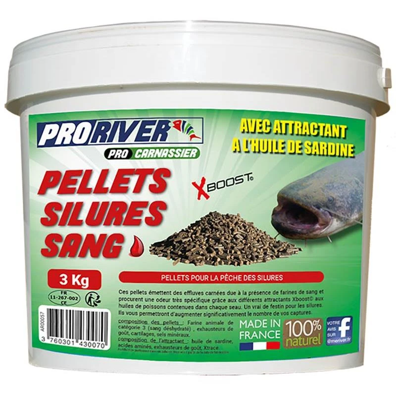 PELLET PRORIVER SANG + BOUTEILLE HUILE NATURELLE 3 PELLET PRORIVER SANG + BOUTEILLE HUILE NATURELLE