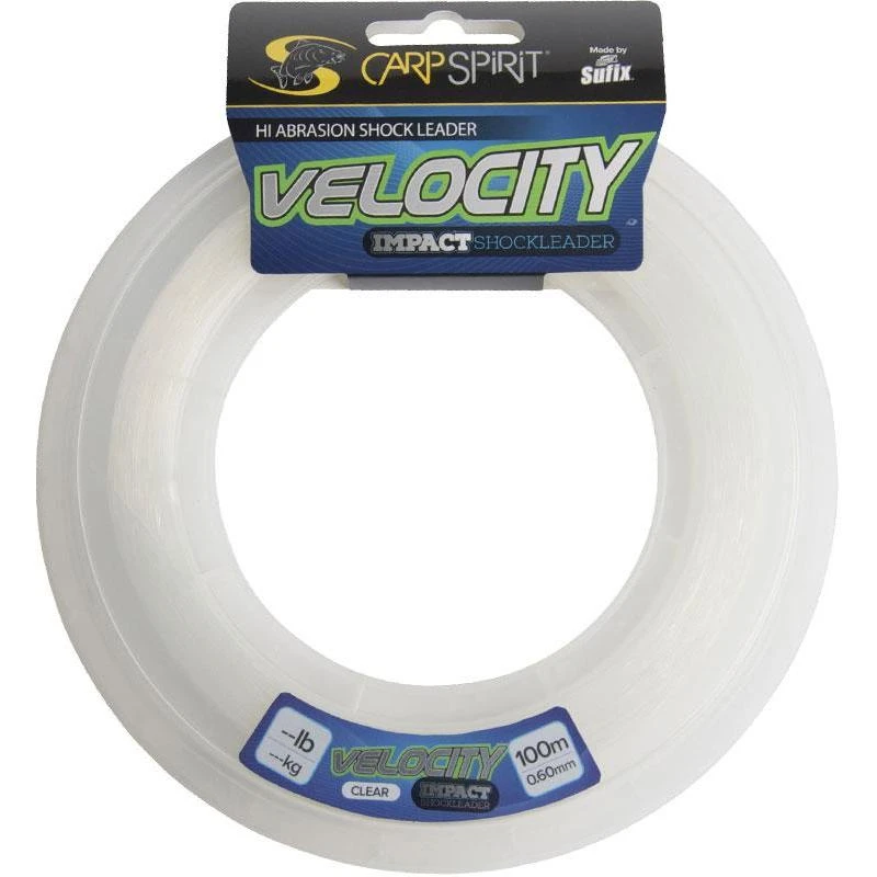 TETE DE LIGNE CARP SPIRIT VELOCITY IMPACT CLEAR - 100M 3 TETE DE LIGNE CARP SPIRIT VELOCITY IMPACT CLEAR - 100M
