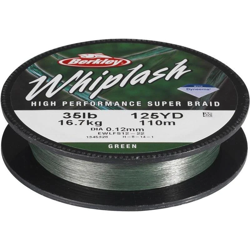 TRESSE BERKLEY WHIPLASH GREEN - 300M 3 TRESSE BERKLEY WHIPLASH GREEN - 300M