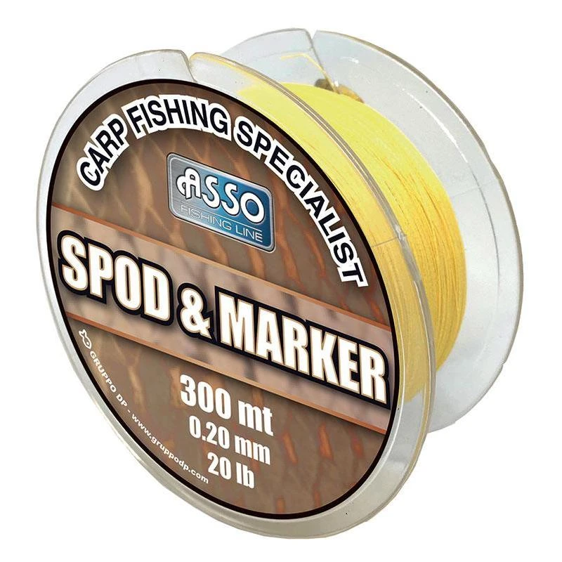 TRESSE CARPE ASSO SPOD MARKER BRAID - 300M - JAUNE 3 TRESSE CARPE ASSO SPOD MARKER BRAID - 300M - JAUNE