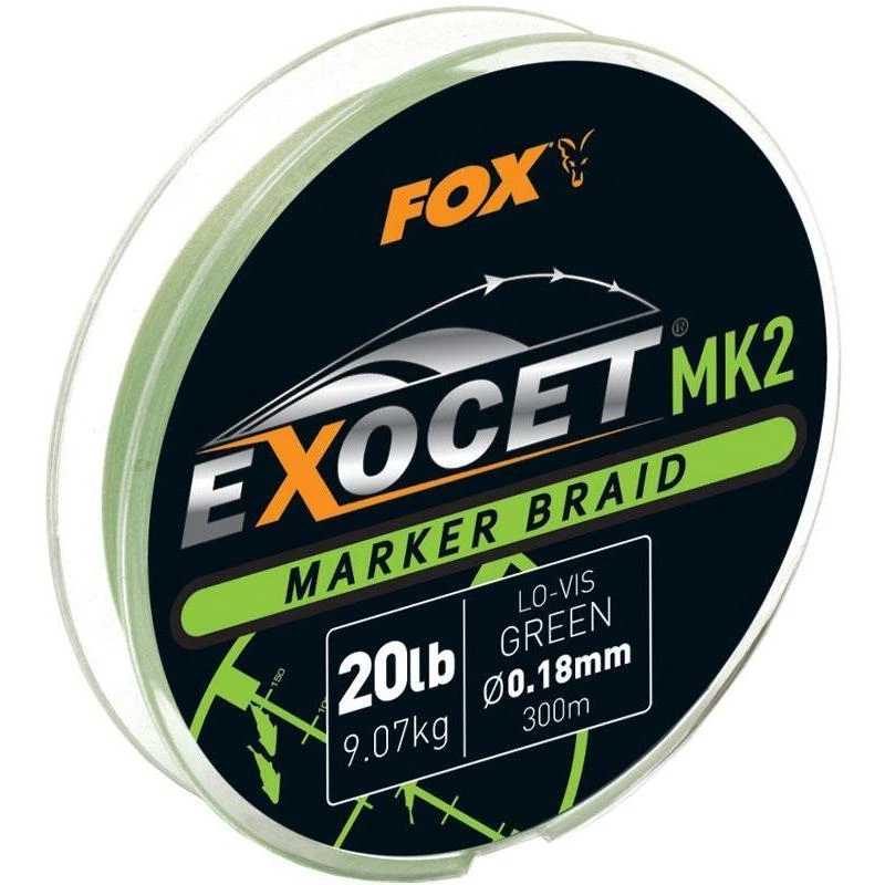 TRESSE CARPE FOX EXOCET MK2 SPOD BRAIDS 300M - VERT 3 TRESSE CARPE FOX EXOCET MK2 SPOD BRAIDS 300M - VERT