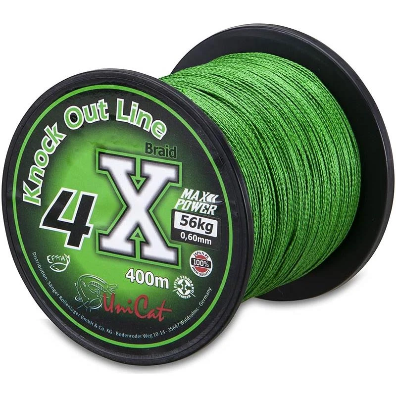 TRESSE UNICAT KNOCK OUT LINE 4X - 400M 3 TRESSE UNICAT KNOCK OUT LINE 4X - 400M